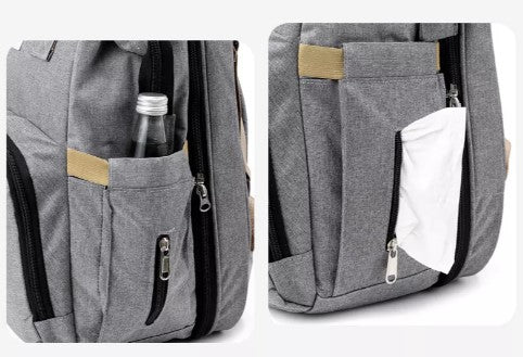 CunaMóvil: Morral Pañalera 3 en 1 con Cambiador USB